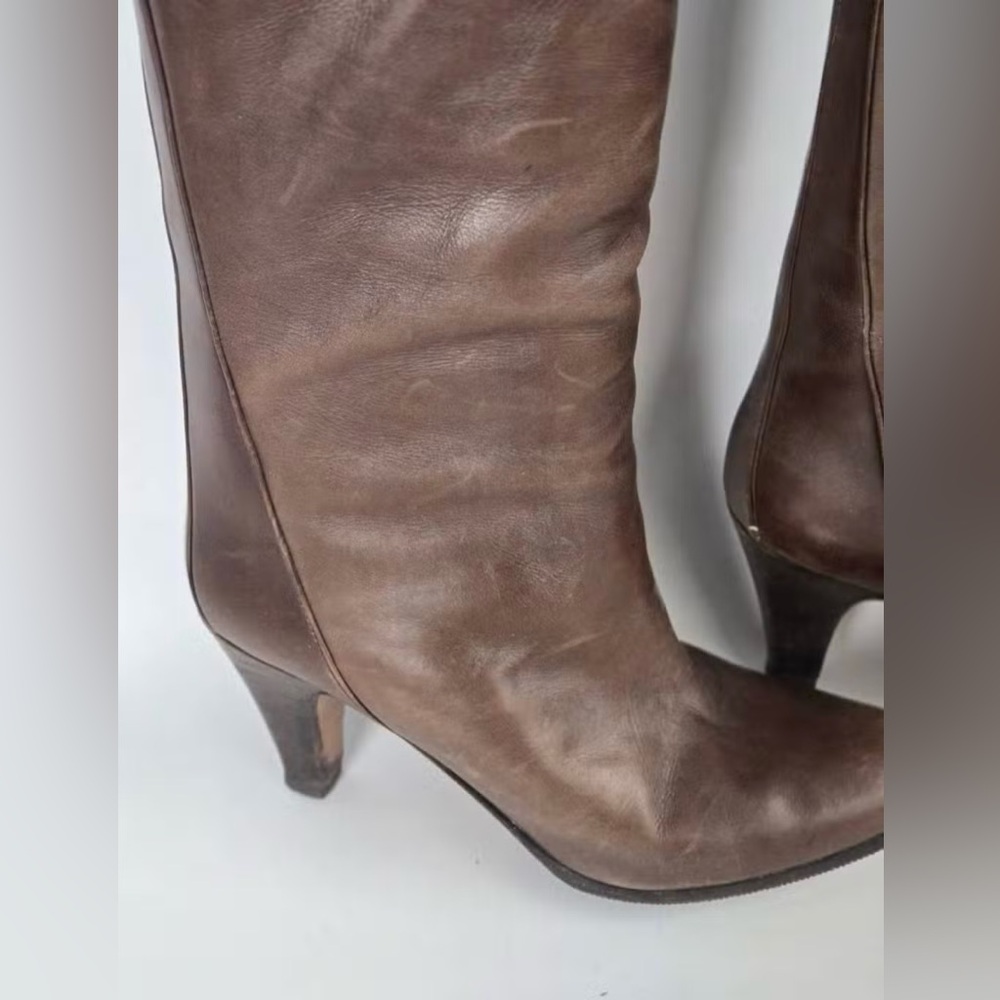 Pancaldi Brown Leather Boots (Made In Italy) Size EU 36 - Picture 2 of 6